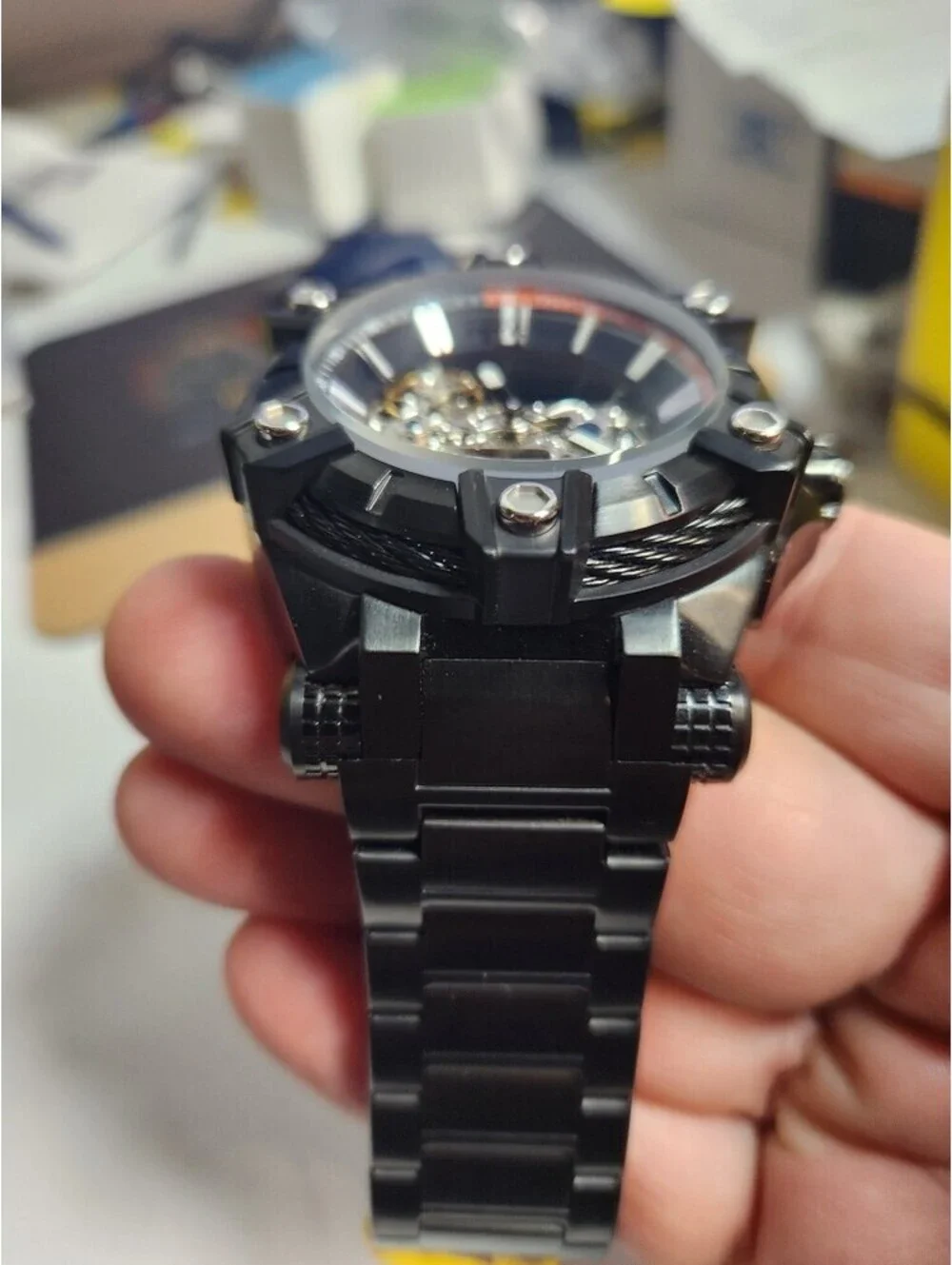 invicta Bolt Phantom Automatic Men's Watch - 52mm, Black (49059)